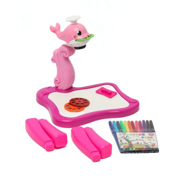 Projecteur de dessin licorne pour enfants avec 24 motifs colorés الحجم الكبير